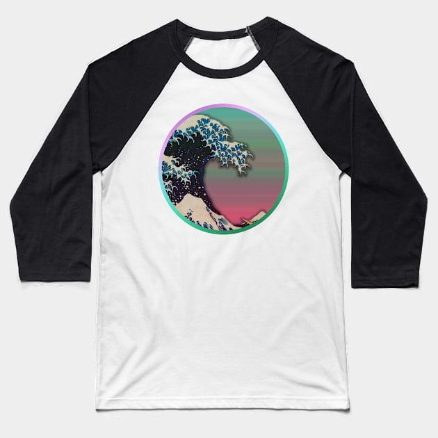 The Great Vapor Wave Baseball T-Shirt by CriSan